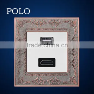 Hot Dedicated Multi-role Electrical Wall HdMI USB Interface thumbnail-1