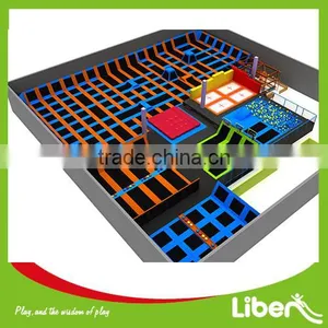 Professional Indoor Safetynet Single Bungee Trampoline Bed Jumping Basketball Hoop Rent a Trampoline Supplier's Choice thumbnail-1