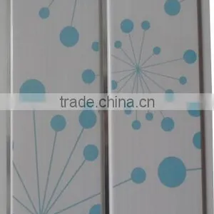 Normall New Color, Blue Style,pvc Ceiling Panel With Middle Groove Modle & Silver Line G224 thumbnail-1