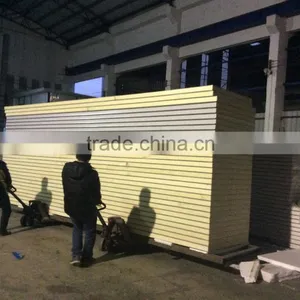 75mm Thickness PU Foam Sandwich Wall Panel, Wall Sandwich Panel Price for Refrigerating Room thumbnail-3