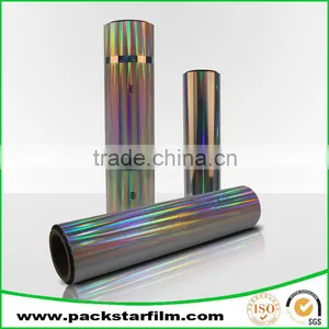 Accept Custom Order Clear Metallized Transfer Bopp Holographic Vinyl Film thumbnail-2