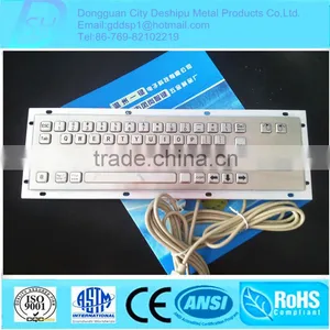 Metal Wired Keyboard With Touchpad; thumbnail-2
