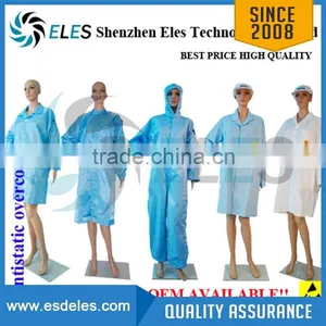 98%Polyester Antistatic Safety Clothes/esd Smock thumbnail-1