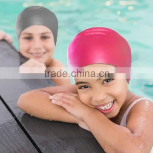 Adult Fit All Free Size 2016 Summer New Unisex Silicone Swim Swimming Hat Caps thumbnail-6
