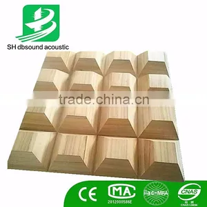 Wooden 3D Pagoda Acoustic Diffuser Panel thumbnail-1
