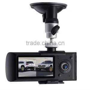 2.7 Inch Dual Cameras + 140 Degree Super Wide Angle +1080P Car DVR+IR+GPS X3000 thumbnail-1