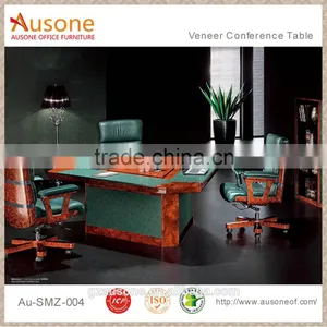2016 New 3 Seat Solid Wooden Walnut Wood Luxury Conference Room Table thumbnail-1