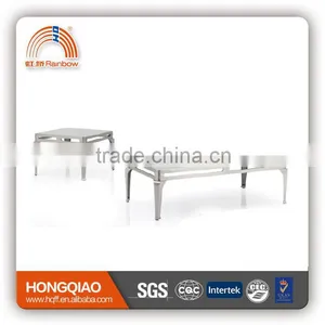 CT-09ET-09coffee Table in Glass Table Top Stainless Steel Tea Table End Tables thumbnail-1