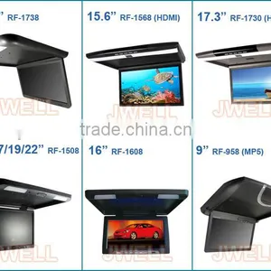 15 Inch Business Car Flip Down Monitor Dvd Player With Game Function thumbnail-5
