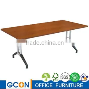 Office Desk Modern Meeting Table With Nickle Metal Legs thumbnail-1