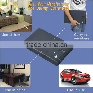 Wholesale- MS120 Micro Vault Portable Fingerprint Biometric Mini Car Gun Pistol Security Storage Portable Steel Safe Box / Vault thumbnail-5