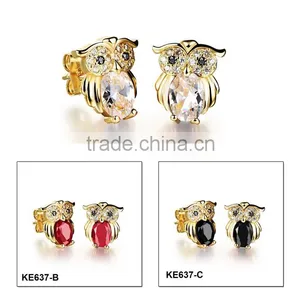 CZ Jewellery Style China Supplier Hot Sale Brass Earrings thumbnail-2