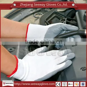 SEEWAY Anti-oil Abration Resistant Strong Grip Nitrile Coated Special Protective Work Gloves thumbnail-1
