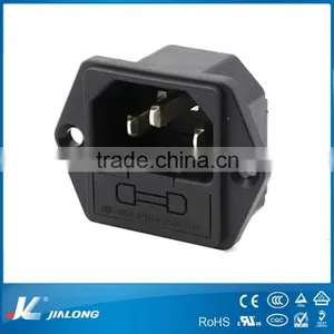3 Pins Electronic Plug AC Power Socket With Fuse 10A 250V AC-013 thumbnail-1