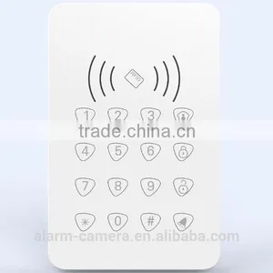 Touch Screen Wireless RFID Keypad , Support Doorbell Function and SMS Alert When Lower Power thumbnail-1