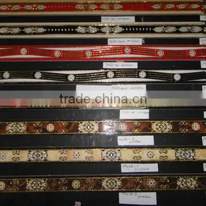 Algeria Salable Porcelain Golden Decorated Border Line 600x45MM /45x45MM thumbnail-1