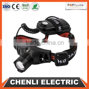 POPPAS T20 ZOOM Adjustable High Powerful Led Flashlight Headlamp Led thumbnail-1