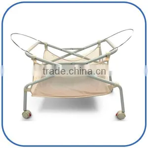 Stainless Steel Baby Bassinet,Foldable Baby Bassinet,Comfortable Baby Bassinet With Mosquio Net thumbnail-1