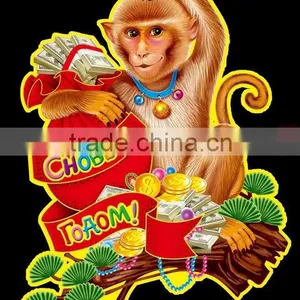Monkey Year New Design Wall Sticker,customized Wall Decorative Sticker thumbnail-1