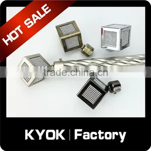 KYOK Color Tension Rod Curtain Rod ,curtain Rod Accessories ,high Quality Single Double Curtain Rod Factory in Foshan thumbnail-5