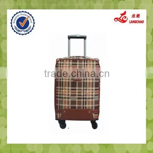 Most Popular For Girls Square Strip PU Leather Material Luggage Case thumbnail-1