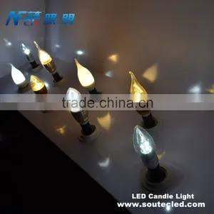 High Quality High Brightness Wide Angle Aluminum Led Candle Light 3w E14 LED Candle Light for Lighting Fixture thumbnail-6