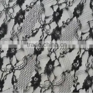 Polyester Knit Lace Fabric Inelastic Lace for Underwear Lady Dresses thumbnail-2