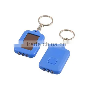 Wholesales Promotion Using Solar Rechargeable PVC LED Keychain thumbnail-3