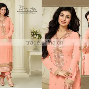 LATEST EXCLUSIVELY DESIGNER STRAIGHT CUT SALWAR thumbnail-5