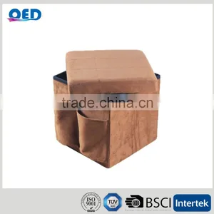 Multi Functional Affordable Folding Storage Leather Ottoman Pouffe thumbnail-2