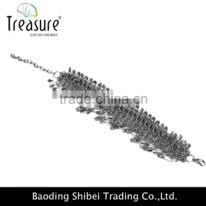 2016 Unique New Design Postmodernism Gun Black Safty Pins Chain Bracelet Jewelry thumbnail-3