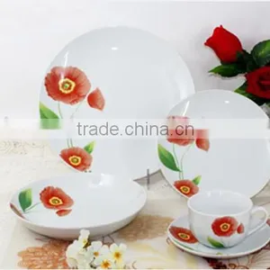 20 Piece High Quality Coupe Shape Porcelain Dinner Set,valentine Dinnerware Set thumbnail-1