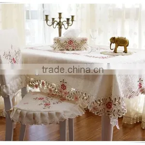 2015 New Design 100% Polyester Palace Retro Style Embroidered Table Cloth thumbnail-1