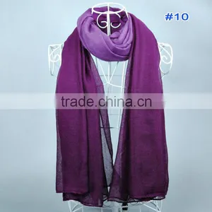 Hot Ombre Viscose Women Shawl Scarf Voile Scarves 180*90 Pashmina Shawls Muslim Hijab thumbnail-2