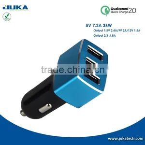 DC 12v 24v Car Battery Charger for Car Use , Phone Car Charger , Car Mobile Charger With 3 USB thumbnail-1