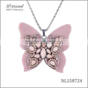 Yiwu Jewelry Factory Butterfly Pendant Necklace, Fashion Necklace NL158722-28 thumbnail-3