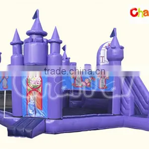 Cheap Purple Color Bouncy Castle Slide Prices, Inflatable Inflatable Combo Bouncers for Sale thumbnail-1