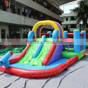 Backyard Inflatable Bouncer Water Slide With Pool thumbnail-1
