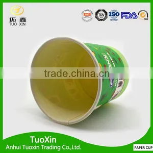 Green Color Squat 6oz Paper Cup for Ice Cream thumbnail-3