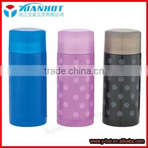 350ml Stainless Steel Polka Dot Pattern Vacuum Flask thumbnail-1