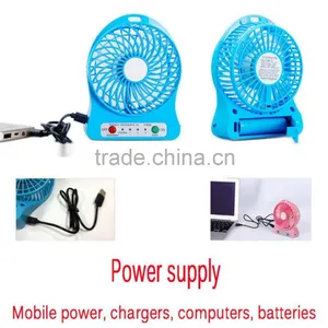 Low Price China Supplier 3 Speed Rechargeable Mini Fan USB Fan With LED Lights Battery thumbnail-5