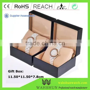 Luxury Sapphire Crystal Stones Couple Watches Ceramic thumbnail-1