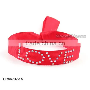 2016 Resin Crystal Ribbon Fashion Bracelet Wholesale thumbnail-1