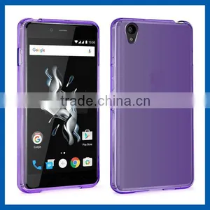 C&T Purple Slim Crystal Clear TPU Soft Case Shell for OnePlus X thumbnail-1