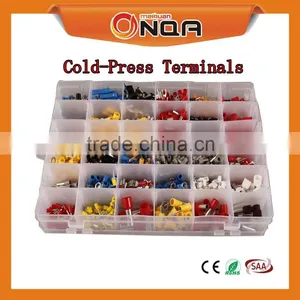Insulated Terminals Electrical Crimp Connector Ring Fork With Storage Box thumbnail-1