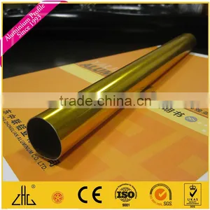 Wow!! Aluminum Profile Bathroom , Extruded Aluminium Profile Tube Chrome Silver Golden , Polishing Aluminium Tube Chrome Plated thumbnail-2