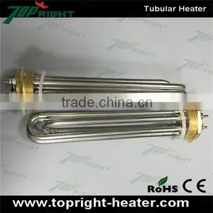 Topright High Density 6kw U Type Industrial Brass Flange Electric Tubular thumbnail-1