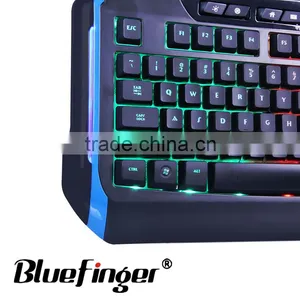 Rainbow Backlit USB Wired Computer Keyboard thumbnail-6