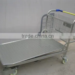 Five Wheels Steel Panel Warehouse Trolley thumbnail-2