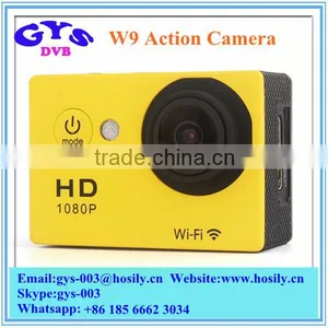 W9 12MP HD 1080P 30fps Sports Camera 2.0 Inch LCD Screen Waterproof Action Camera Mini DV Built-in Wifi thumbnail-1